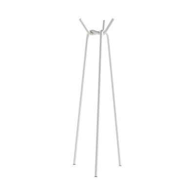 hay - portemanteau sur pied knit en métal, acier laqué couleur blanc 66.94 x 161.5 cm designer jin kuramoto made in design