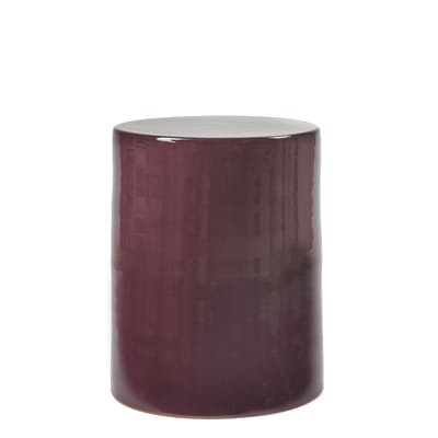 Table d'appoint Pawn céramique violet / Tabouret - Ø 37 x H 46 cm - Serax