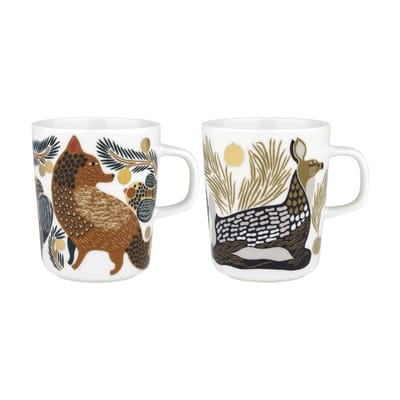 marimekko - mug tasses & mugs en céramique, grès couleur marron 8 x 9.5 cm designer aino-maija  metsola made in design