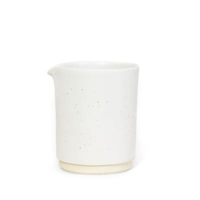 frama - pot à lait otto en céramique, grès émaillé couleur blanc 16.13 x 11.5 cm made in design