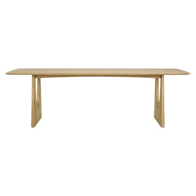 Table rectangulaire Geometric bois naturel / 250 x 100 cm - 10 personnes - Ethnicraft