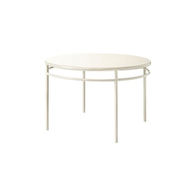 Table ronde T37 métal blanc / Ø 120 x H 75.5 cm - Tolix