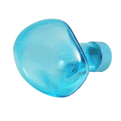 petite friture - patère bubble en verre, verre soufflé moulé couleur bleu 9.5 x 16.13 7.5 cm designer studio vaulot & dyèvre made in design