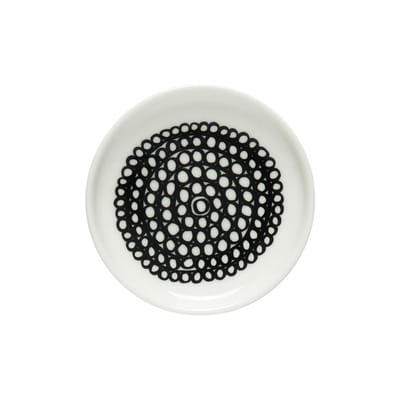 marimekko - coupelle bols en céramique, grès couleur noir 12.16 x 1.5 cm designer sami ruotsalainen made in design