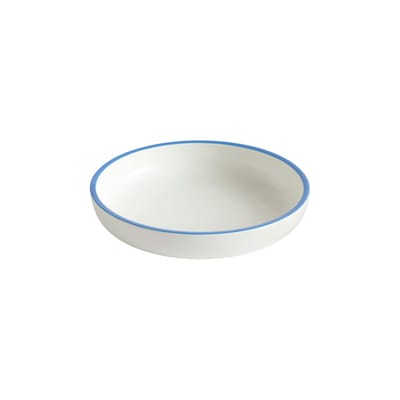 hay - plat sobremesa en céramique, porcelaine couleur blanc 25 x 5 cm designer laila gohar made in design