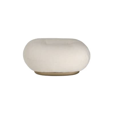 Pouf Pacha tissu blanc / Pierre Paulin - Réédition 1975 - Gubi