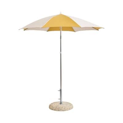 Terrazza - Octagon Parasol textile yellow / Ø 200 cm - Hay