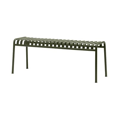 Banc Palissade m&eacute;tal vert / L 120 cm - Bouroullec, 2016 - Hay