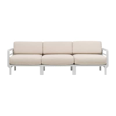 Modulares Gartensofa Maximo textil beige / 3-Sitzer - L 253.5 cm - NARDI