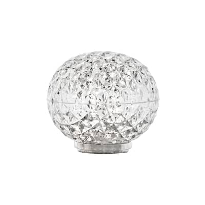 Lampe sans fil rechargeable Mini Planet LED plastique transparent / Ø 16 x H 14 cm / Variateur - Kartell