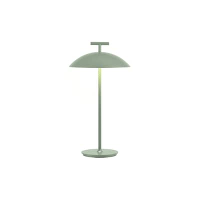 Lampe ext&eacute;rieur sans fil rechargeable Mini Geen-A OUTDOOR m&eacute;tal vert / H 36 cm - Kartell
