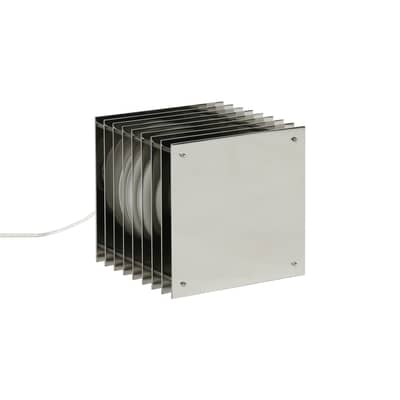 Lampe de table Lop Big Square métal / Acier poli - BANG