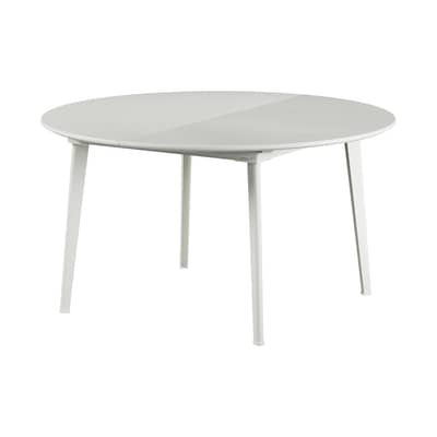 Table ronde Plus4 m&eacute;tal blanc / L 138-198 cm - 6 &agrave; 10 personnes - Emu