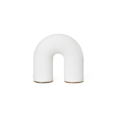 Lampe sans fil rechargeable Vuelta LED plastique blanc / L 16.5 x H 15.5 cm - Ferm Living