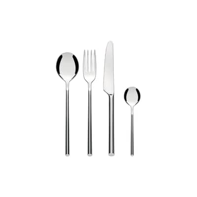 Alessi Ovale Service à Couverts 24 Pièces Acier Inoxydable 18/10 Brillant