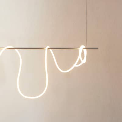 Guirlande lumineuse Flex Tube LED plastique blanc / 5 m&egrave;tres - N&eacute;on LED flexible - STUDIO ABOUT