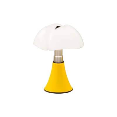 Lampe de table Minipipistrello Pop LED jaune / H 35 cm - Gae Aulenti, 1965 - Martinelli Luce