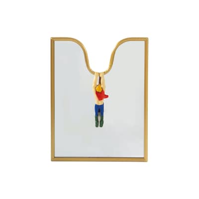 Miroir mural Circus m&eacute;tal or / L 35 x H 45 cm - Seletti