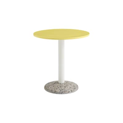 Table ronde Ceramic Outdoor céramique jaune / Ø 70 cm - Porcelaine - Hay