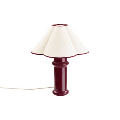 Lampe de table Heath céramique rouge / H 61 cm - TALA