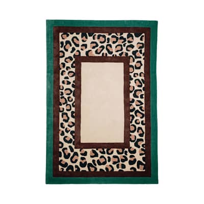 Tapis Green Safari / 210 x 140 cm - Tufté main - COLORTHERAPIS