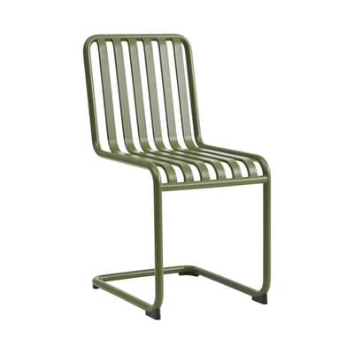 Chaise Palissade Cantilever métal vert - Hay