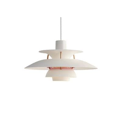 Suspension PH 5 Mini métal blanc / Ø 30 cm - Louis Poulsen