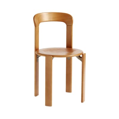 Chaise empilable Rey bois naturel / By Bruno Rey x Dietiker, 1971 - Hay