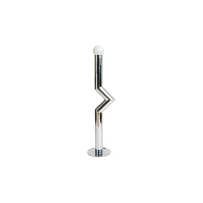 Lampadaire Déviation Simple by Axel Chay métal argent / H 120 cm - Exclusivité - Axel Chay