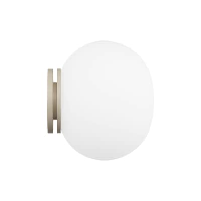Applique Mini Glo-Ball verre blanc / Plafonnier - Ø 11 cm - Flos