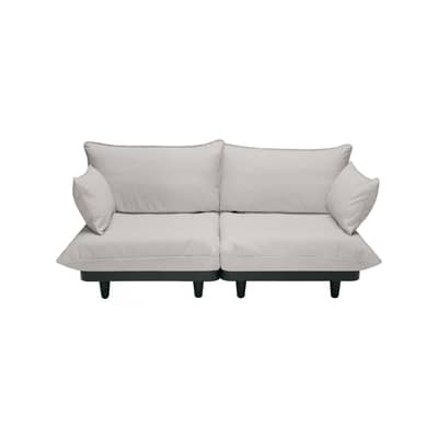 Canapé de jardin 2 places Paletti Lounge tissu beige / L 190 cm - Fatboy
