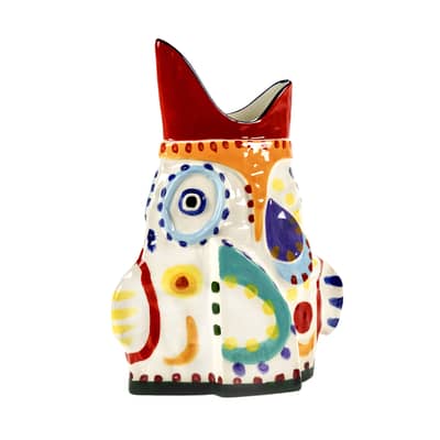 Vase Sicily 4 c&eacute;ramique multicolore / 25 x 16 x H 35,5 cm - Peint main - Serax
