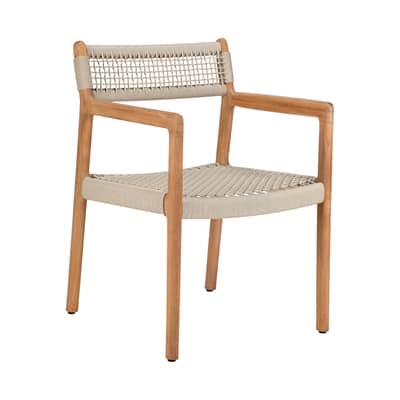 Fauteuil Ethnicraft En Teck Massif - Style Ethnique, Marron, Inclinable