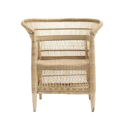 Poltrona Rika fibre beige legno naturale / Rattan - House Doctor