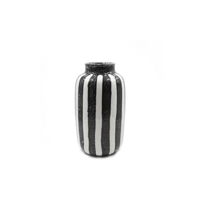 Vase Riviera Large c&eacute;ramique noir / H 36 cm - Maison Sarah Lavoine