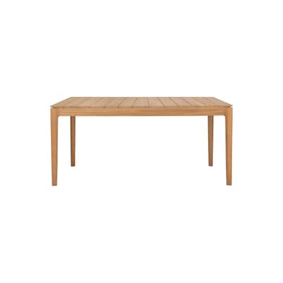 Table rectangulaire Bok OUTDOOR bois naturel / 162 x 80 cm - 6 personnes - Ethnicraft