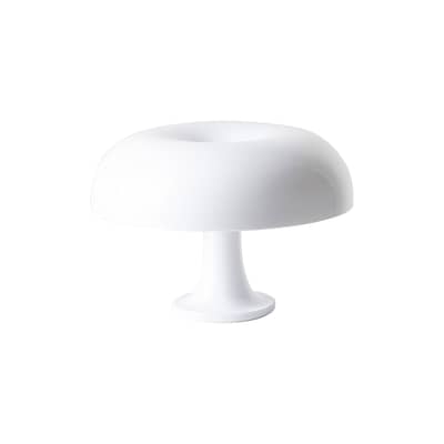 Lampe de table Nessino plastique blanc / Ø 32 x H 23 cm - Réédition 1960s - Artemide