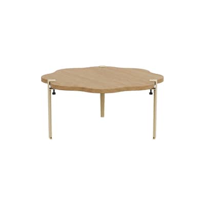 Table basse Vague by Uchronia / &Oslash; 80 x H 43 cm - Ch&ecirc;ne massif - TIPTOE