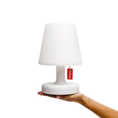 Lampe extérieur sans fil rechargeable Edison the Petit LED plastique blanc / H 25 cm - Fatboy