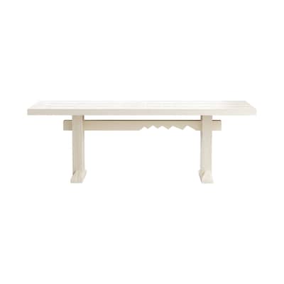 Table rectangulaire Forma bois blanc / 220 x 90 cm - HK LIVING