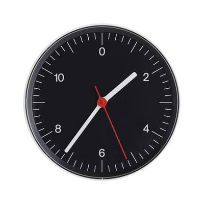 Wall clock Walter Wayle II Alessi / Philippe Starck, 1988 - Black