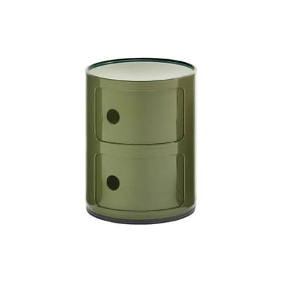 Rangement Componibili vert / 2 tiroirs - H 40 cm - Anna Castelli Ferrieri, 1968 - Kartell