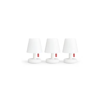 Set de 3 lampes ext&eacute;rieur sans fil rechargeables Edison the Mini / &Oslash; 9 x H 15 cm - Fatboy