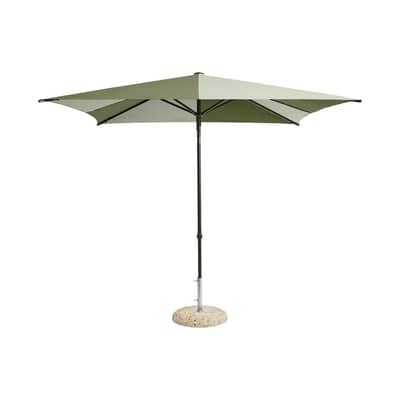 Parasol Terrazza - Square tissu vert / 240 x 240 cm - Hay