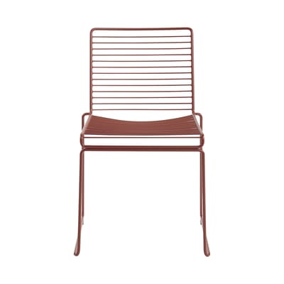 Chaise empilable Hee métal orange - Hay