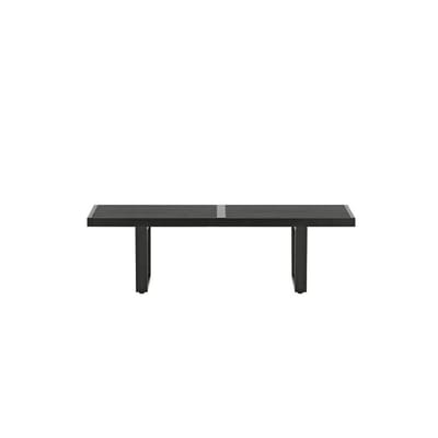 Banc Nelson Bench bois noir / L 122 cm - By George Nelson, 1946 - Vitra