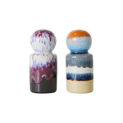 Ensemble salière et poivrière 70s ceramics HK LIVING - Multicolore - Céramique | Made In Design