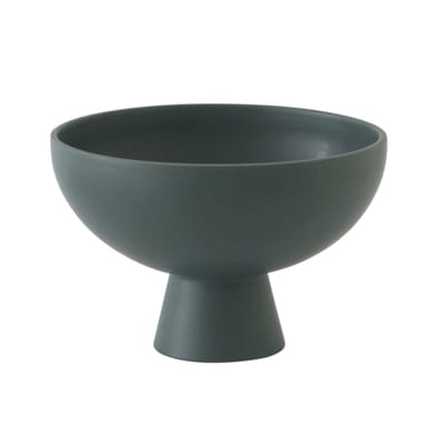 Coupe Strøm Large céramique vert / Ø 22 cm - Fait main - raawii