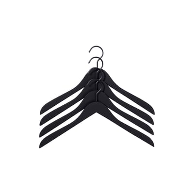Quality Hangers Luxus-Kleiderbügel Aus Holz – 17,5 Zoll, Mit Hosenstange, Natürliche Oberfläche, 2er-Set