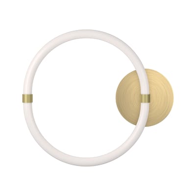 Applique Unseen LED - O plastique blanc / Ø 34 cm - Petite Friture